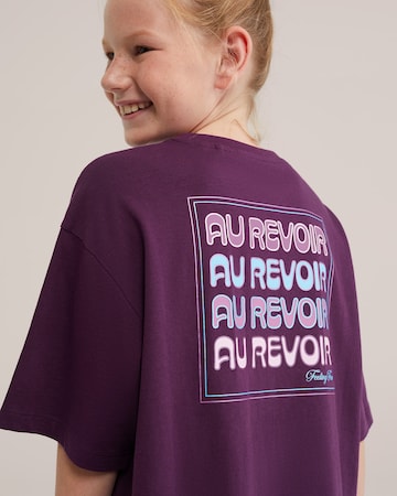 WE Fashion - Camiseta 'Meisjes' en lila