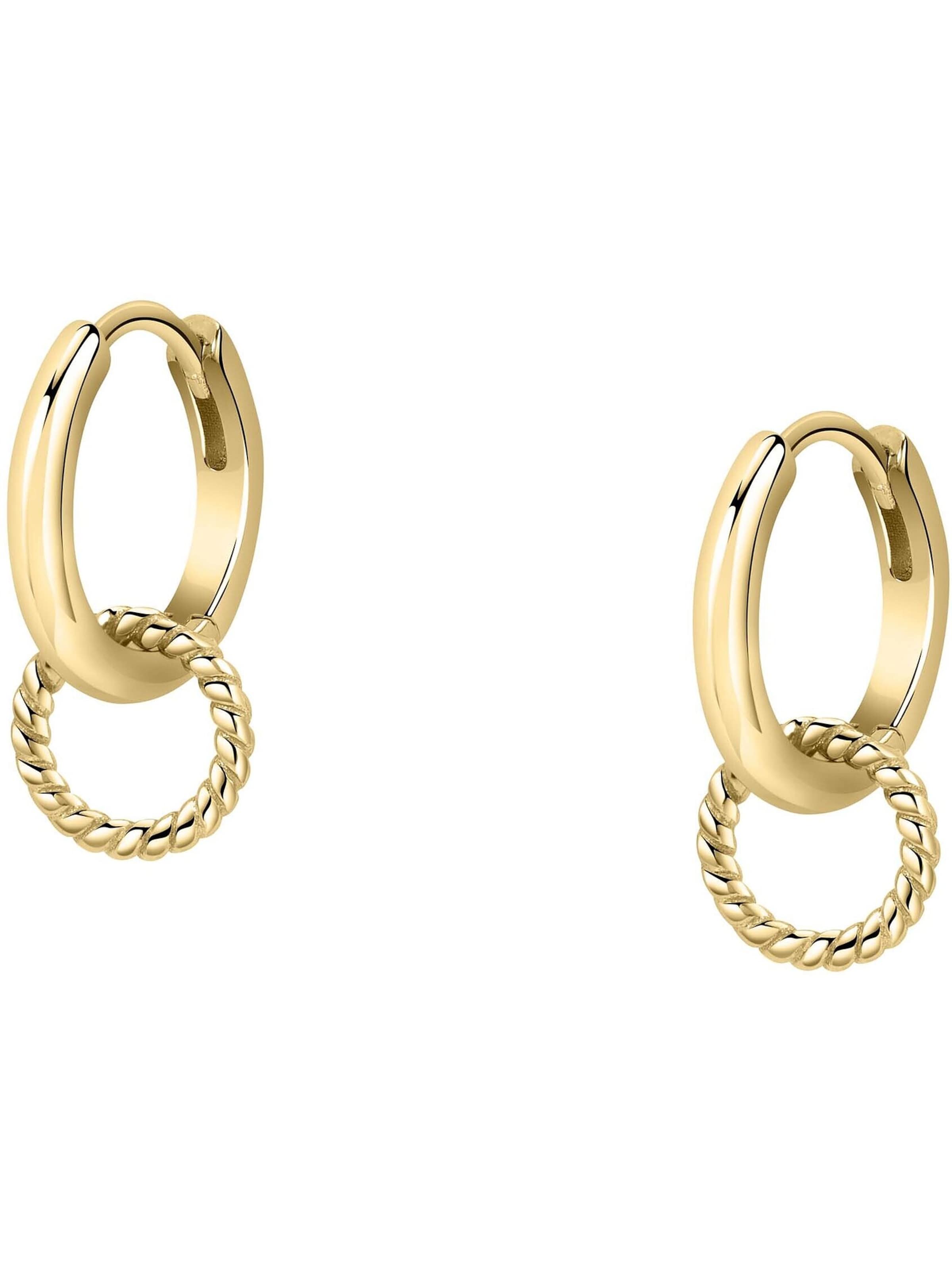 CHRIST Earrings in Gold: front