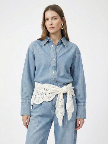 KAVAZI Шал в бяло: отпред