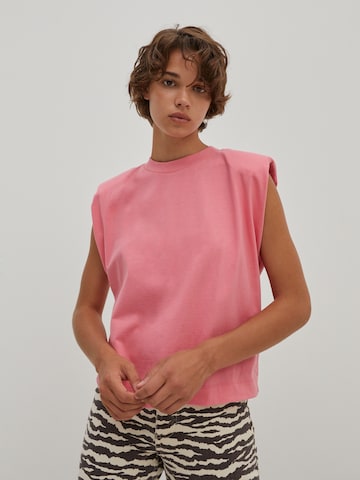 EDITED Shirts 'Elise' i pink: forside