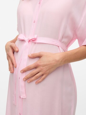 Vero Moda Maternity Shirt dress 'VMMBumpy' in Pink