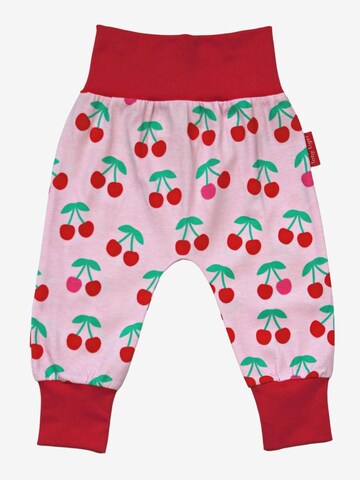 Toby Tiger Regular Pants 'Kirschen-Druck' in Pink: front