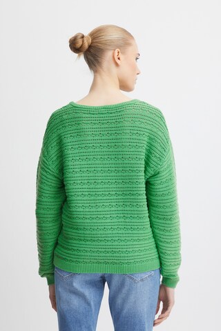 ICHI Strickpullover 'MARION' in Grün