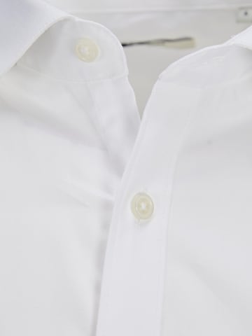 JACK & JONES Slim fit Button Up Shirt 'CARDIFF' in White