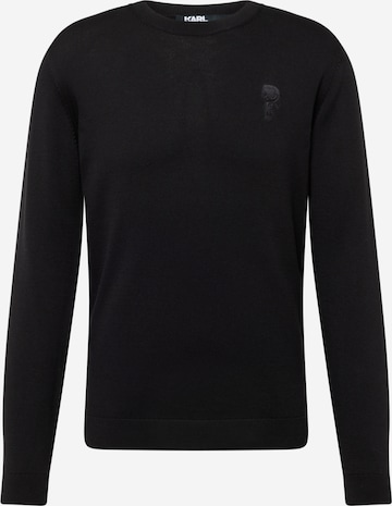 Karl Lagerfeld Sweater in Black: front