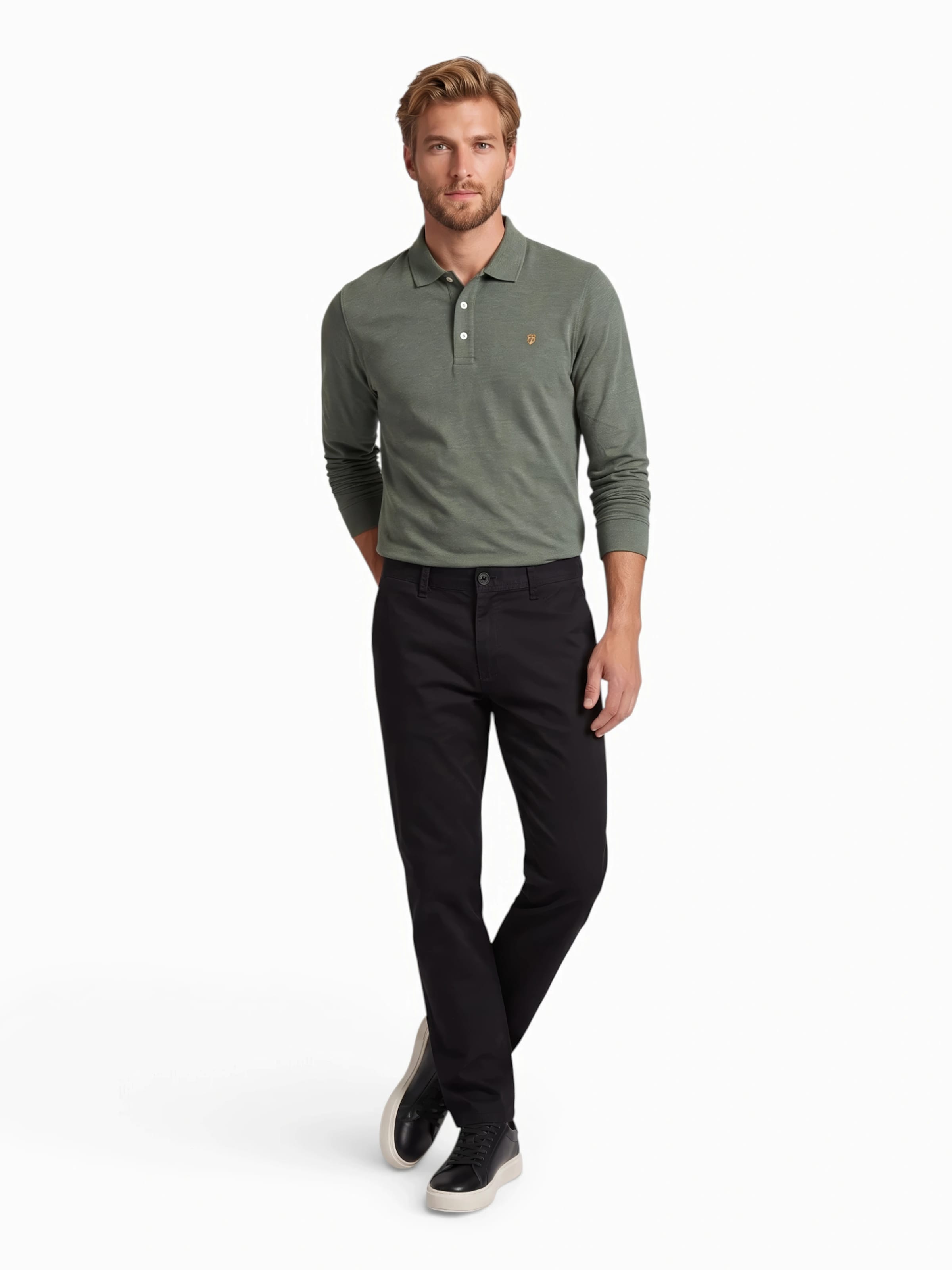 FARAH Poloshirt 'CUNNINGHAM' in Grün