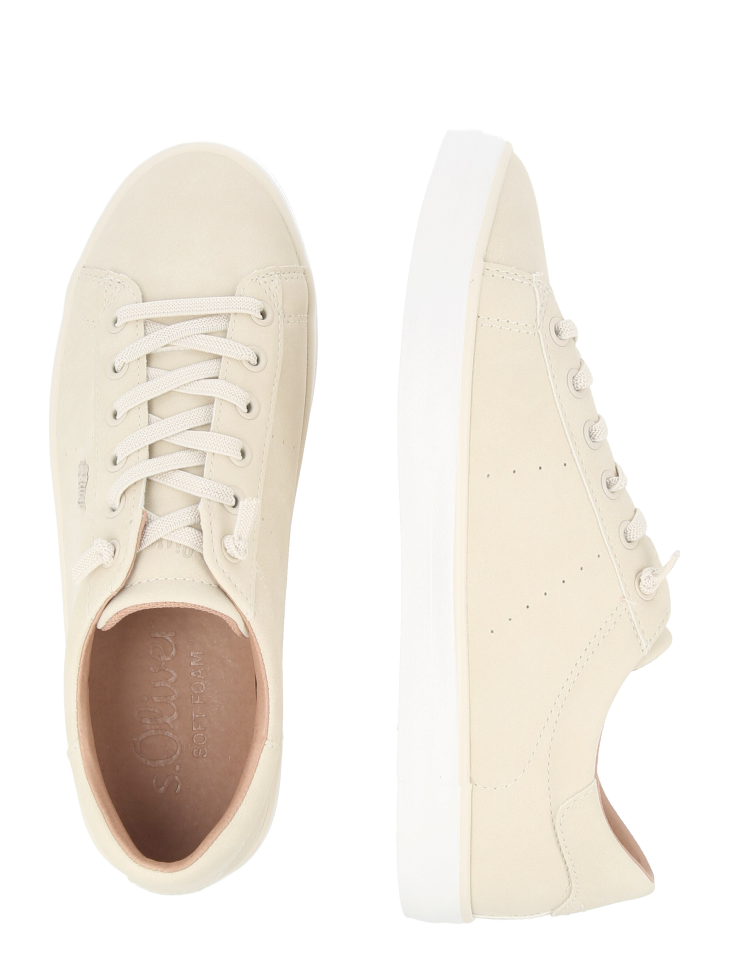 s.Oliver Platform trainers in Beige