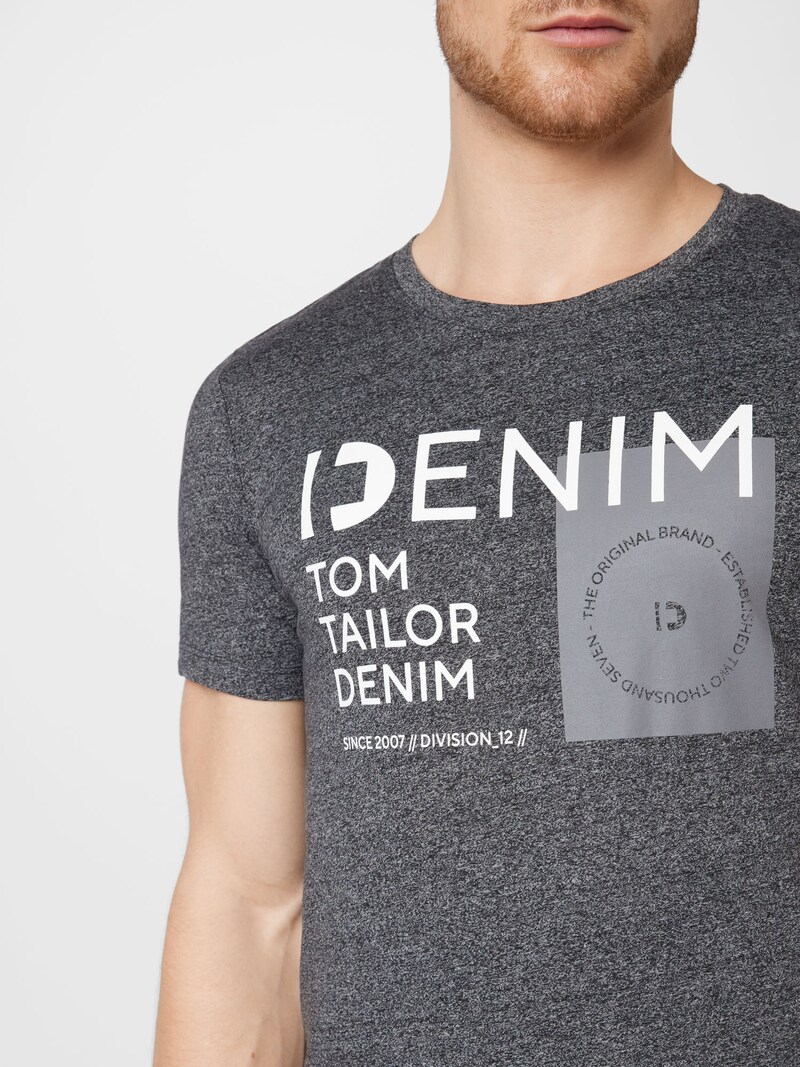 T-shirts TOM TAILOR DENIM Classic t-shirts Mottled Grey