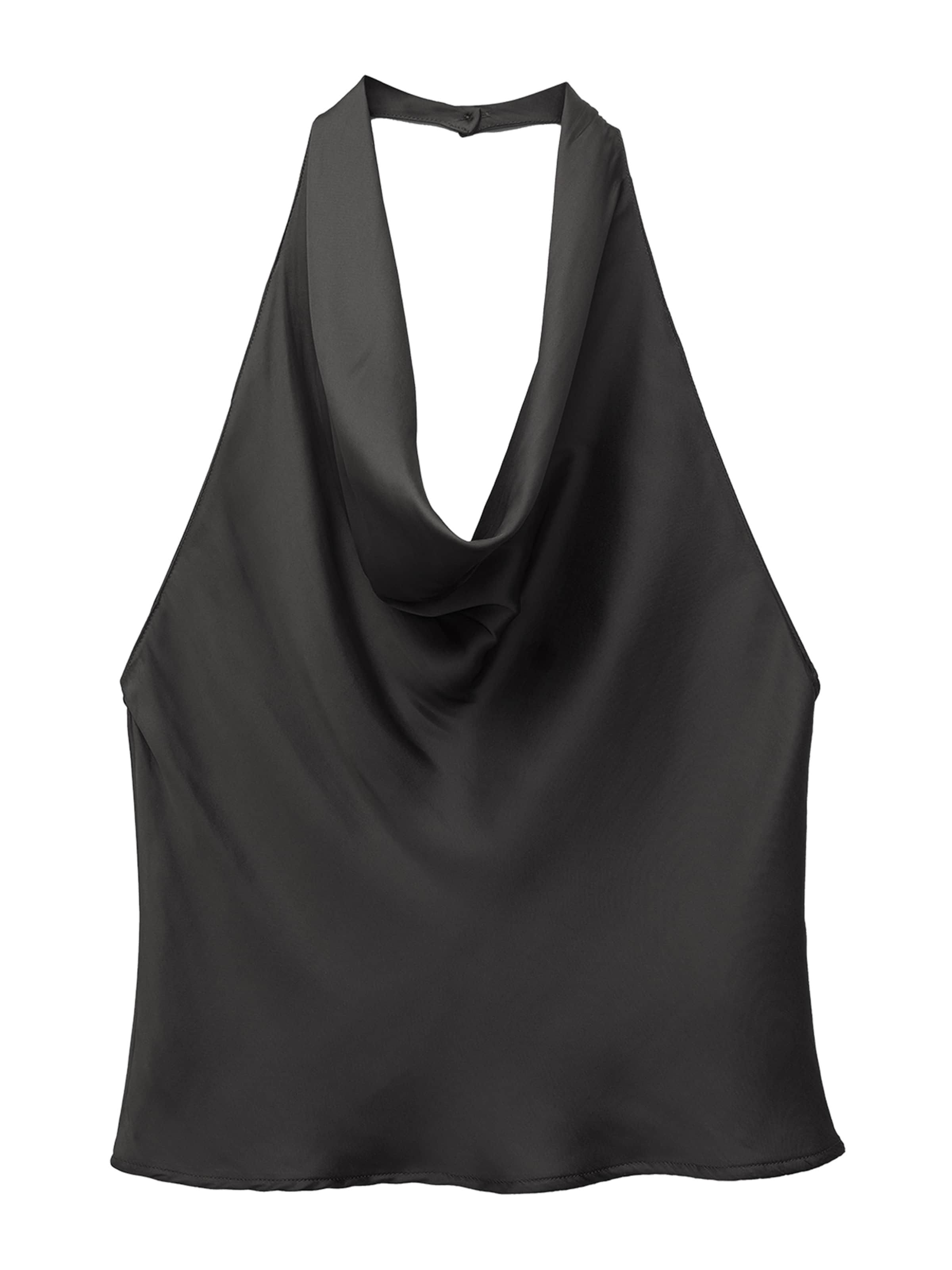 Pull&BearBluza - crna boja: prednji dio