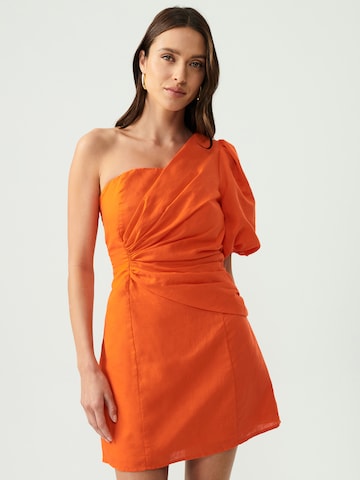 BWLDR Cocktail Dress 'NICO' in Orange: front