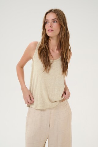 My Essential Wardrobe Top 'Lisa' in Beige: voorkant