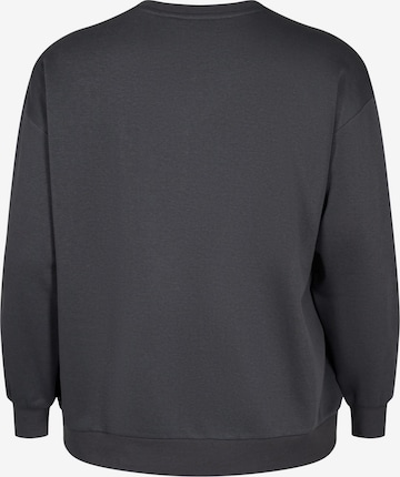 Zizzi Sweatshirt 'CASARA' in Grey