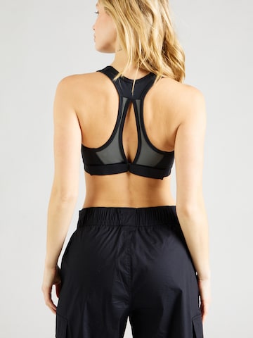 NIKE Bustier Sportmelltartók 'SWOOSH' - fekete