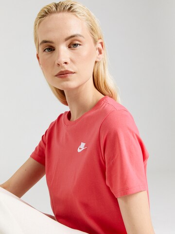 Nike Sportswear Футболка 'Club Essential' в Ярко-розовый