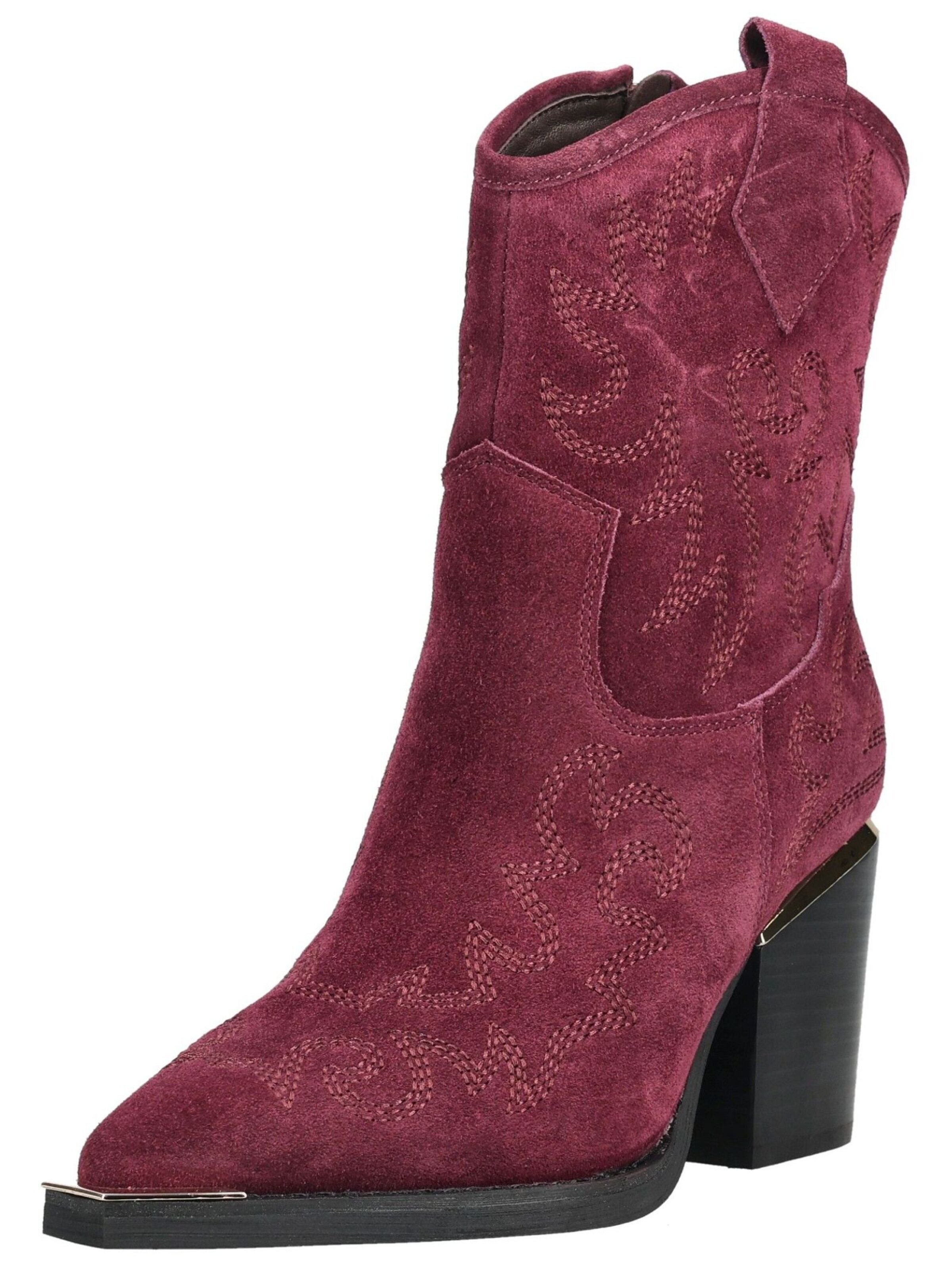 Alma En Pena Cowboy Boots in Red: front