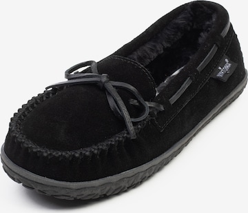 Minnetonka - Mocassins 'Tilia' em preto: frente