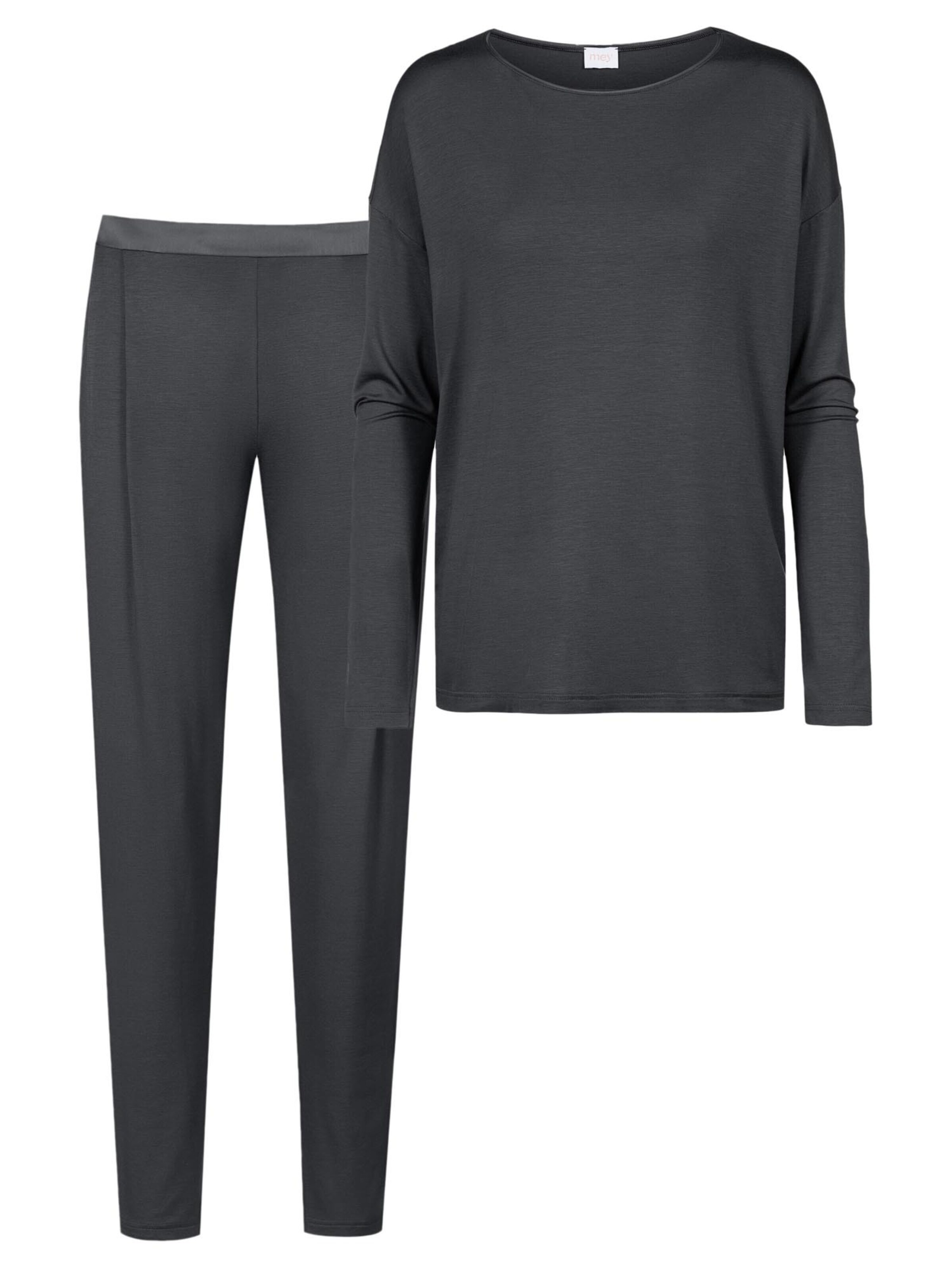 Mey Pyjama 'Pure Chic'‌‌‌‌‌‌‌ in Grau: Vorderseite