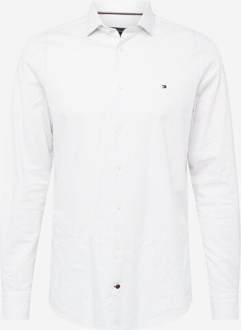 TOMMY HILFIGER Button Up Shirt in White: front