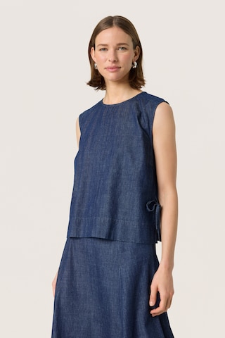 SOAKED IN LUXURY Bluse 'Chamy' i blå: forside