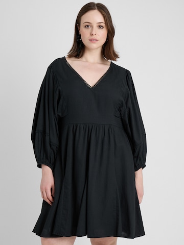 Robe 'Franca' Guido Maria Kretschmer Curvy en noir : devant