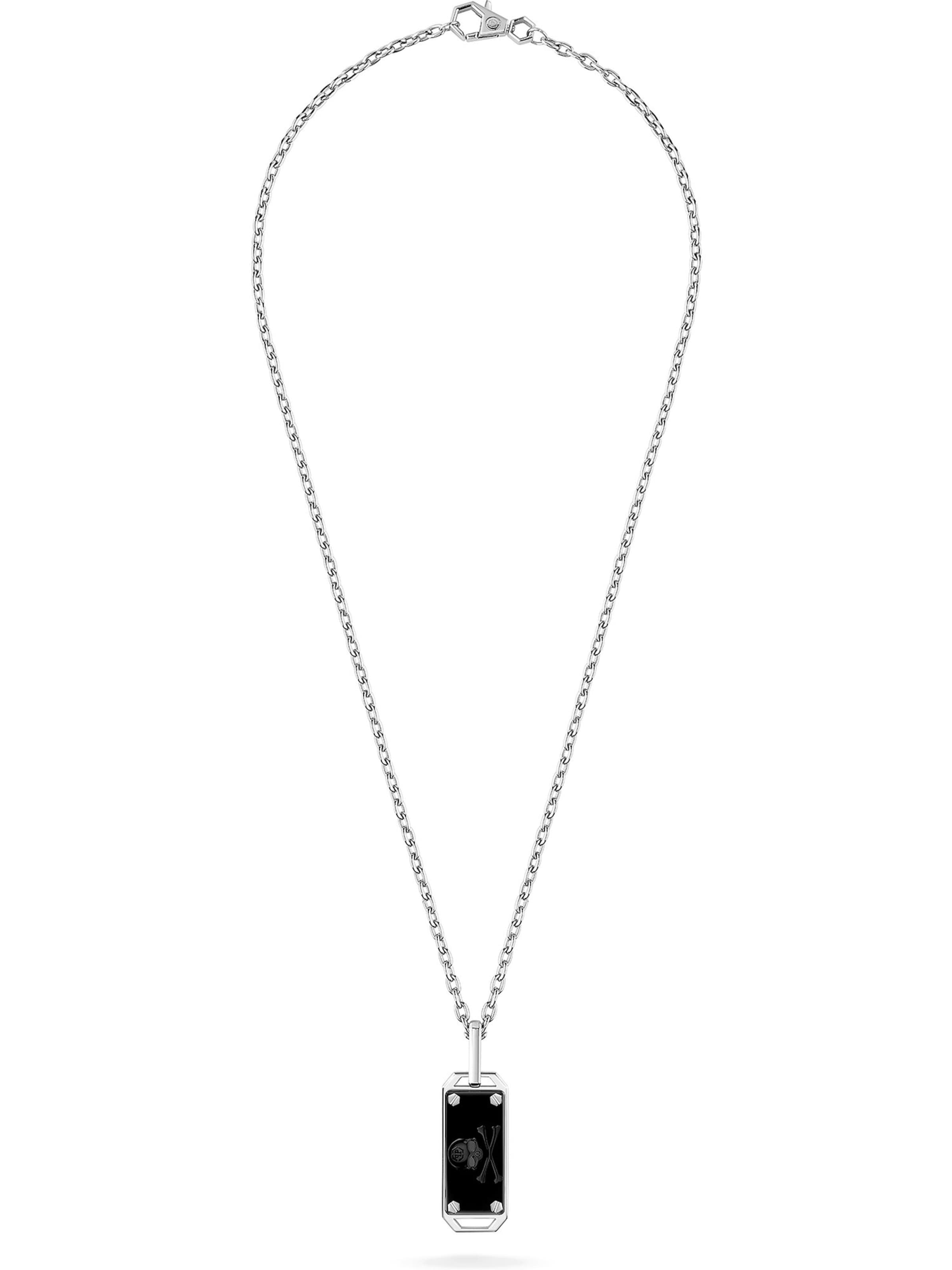 Chaîne Philipp Plein en argent : devant