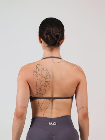 neverover - Bustier Sujetador deportivo 'Hue Minimal Strappy Bra' en marrón