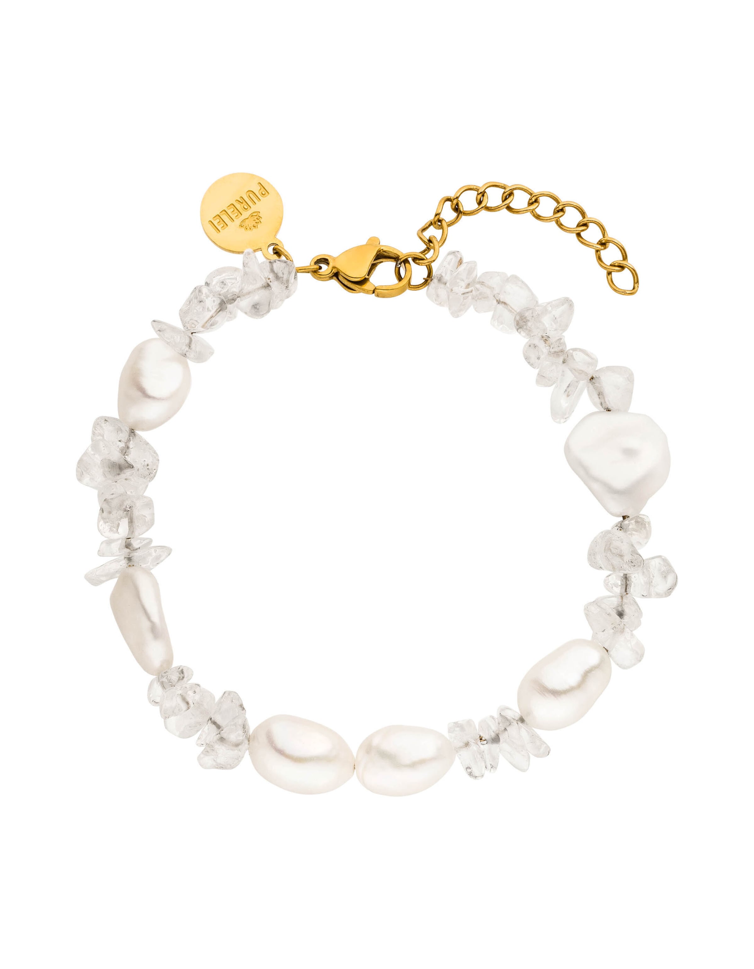 Bracelet 'Crystal Wave' PURELEI en blanc : devant
