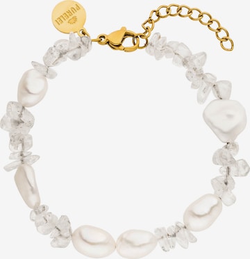 PURELEI Armband 'Crystal Wave' in Weiß: Vorderseite