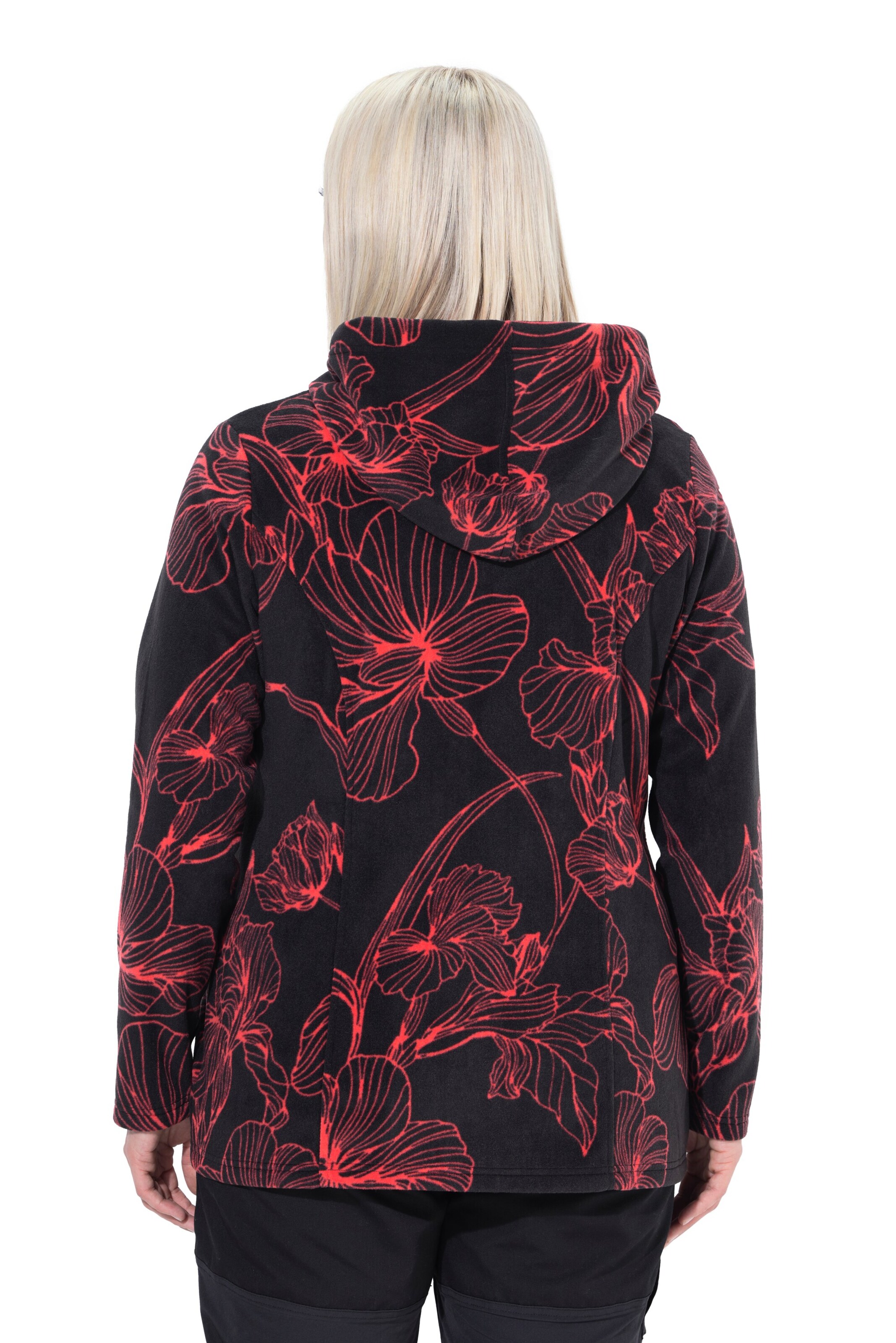 Ulla Popken Sweatjacke in Schwarz