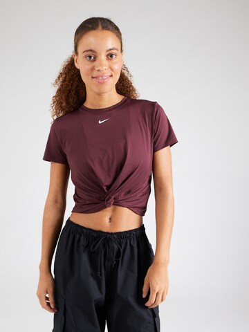 Tricou funcțional 'ONE CLSC' de la NIKE pe roșu: față