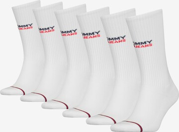 Tommy Jeans Socks in White: front