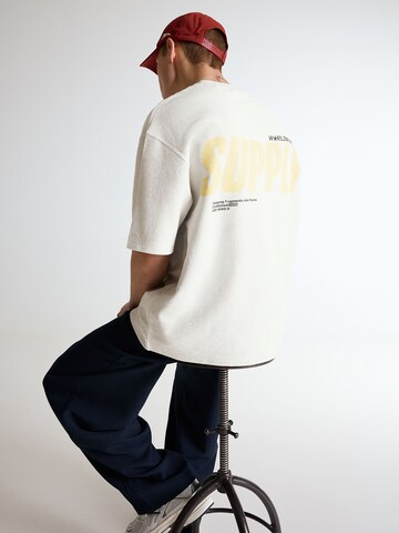 Bershka Majica | siva barva