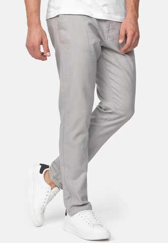 INDICODE JEANS Regular Trousers 'Haverfiel' in Grey