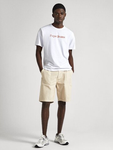 Pepe Jeans T-shirt 'CLIFTON' i vit