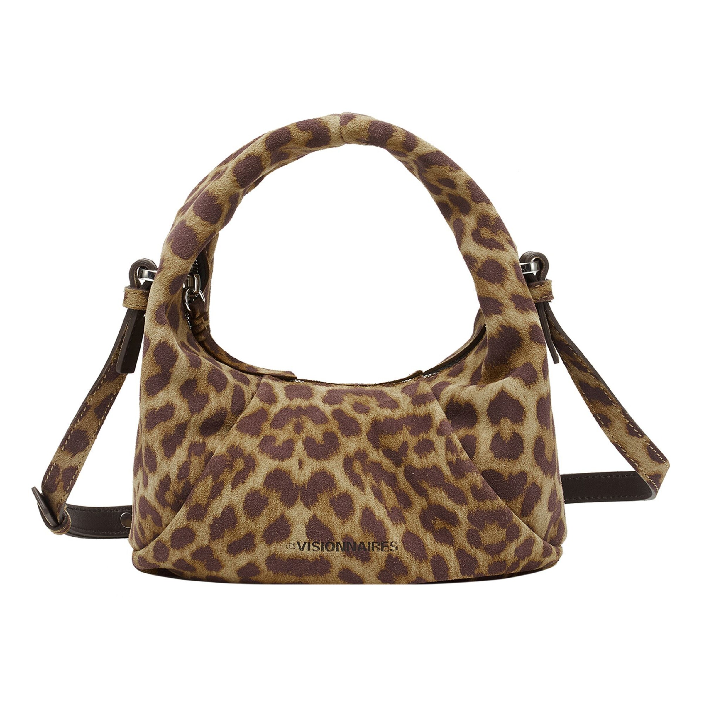 Borsa a mano 'Greta' di Les Visionnaires in marrone: frontale