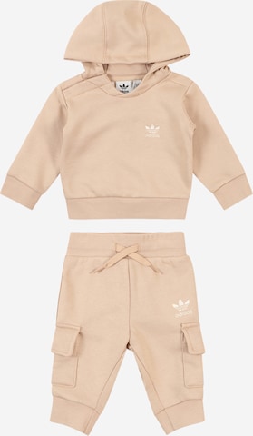Survêtement ADIDAS ORIGINALS en beige : devant