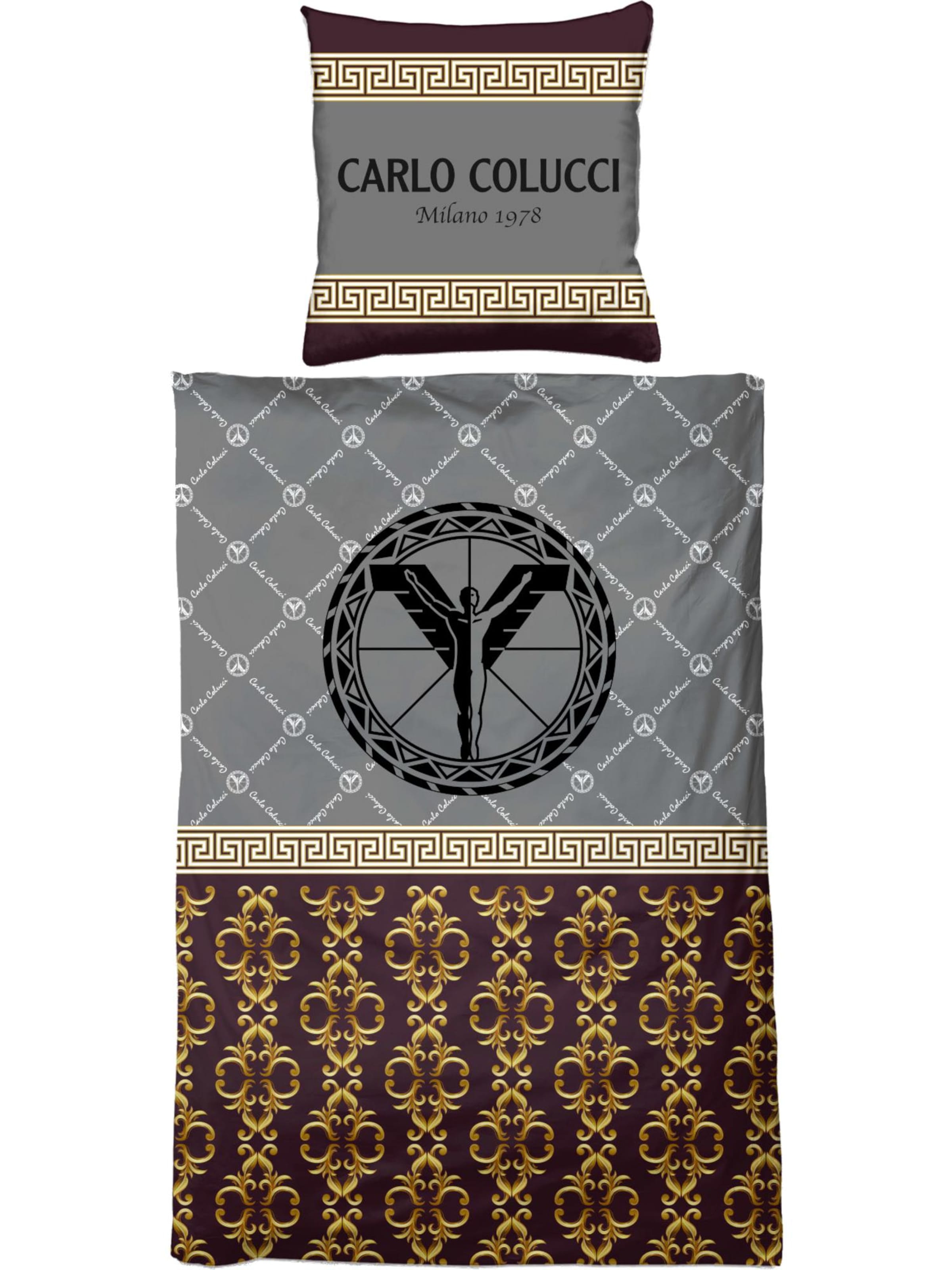 Housse de couette ' Angelo ' Carlo Colucci en gris : devant