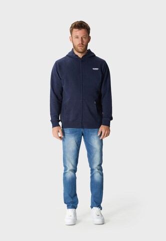 Oldskull Zip-Up Hoodie 'Basic Osk Logo' in Blue