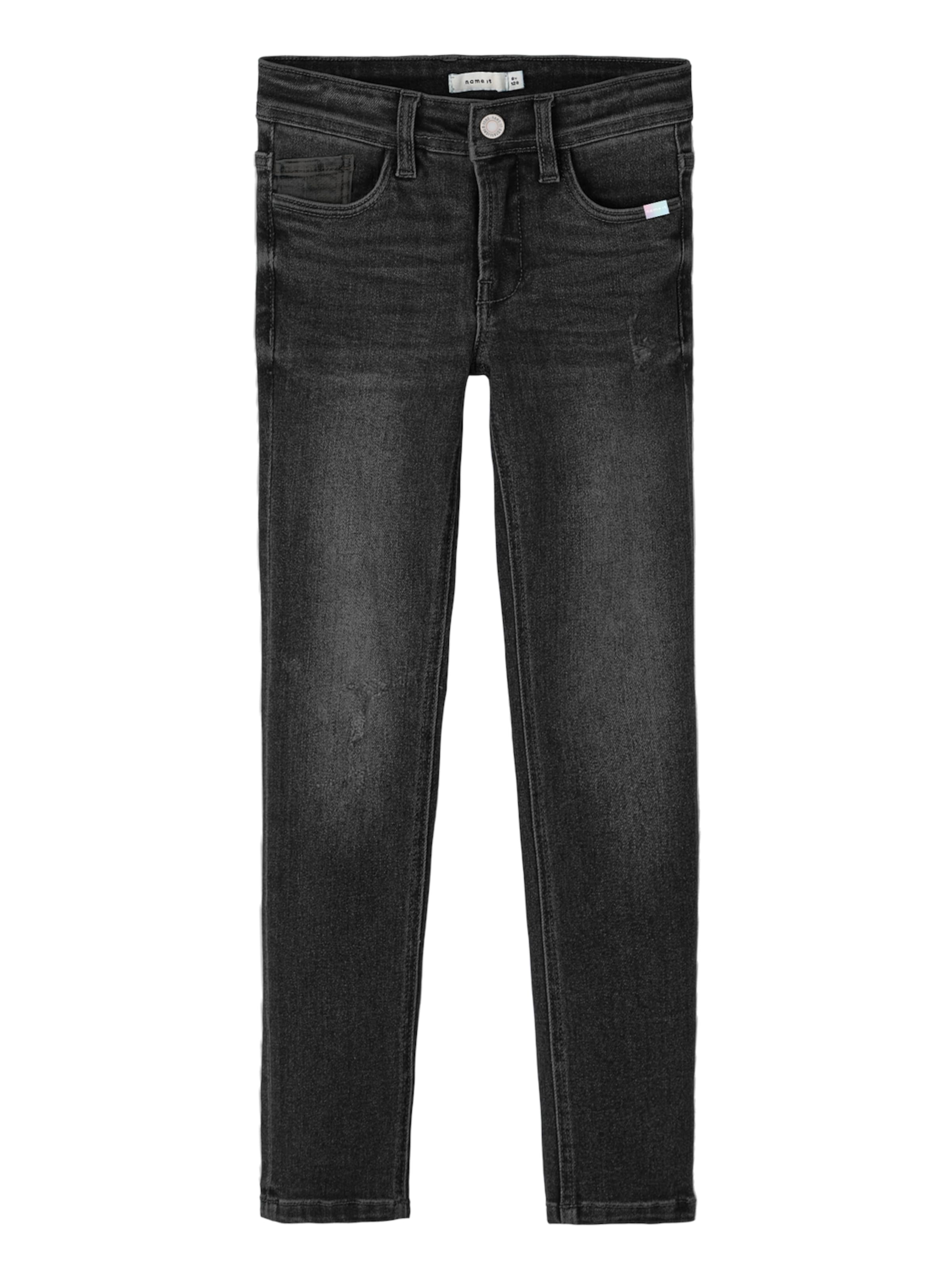 NAME IT - Slimfit Vaquero en gris: frente