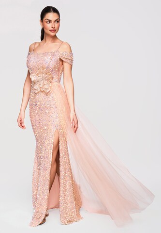 Ombre Abendkleid in Gold