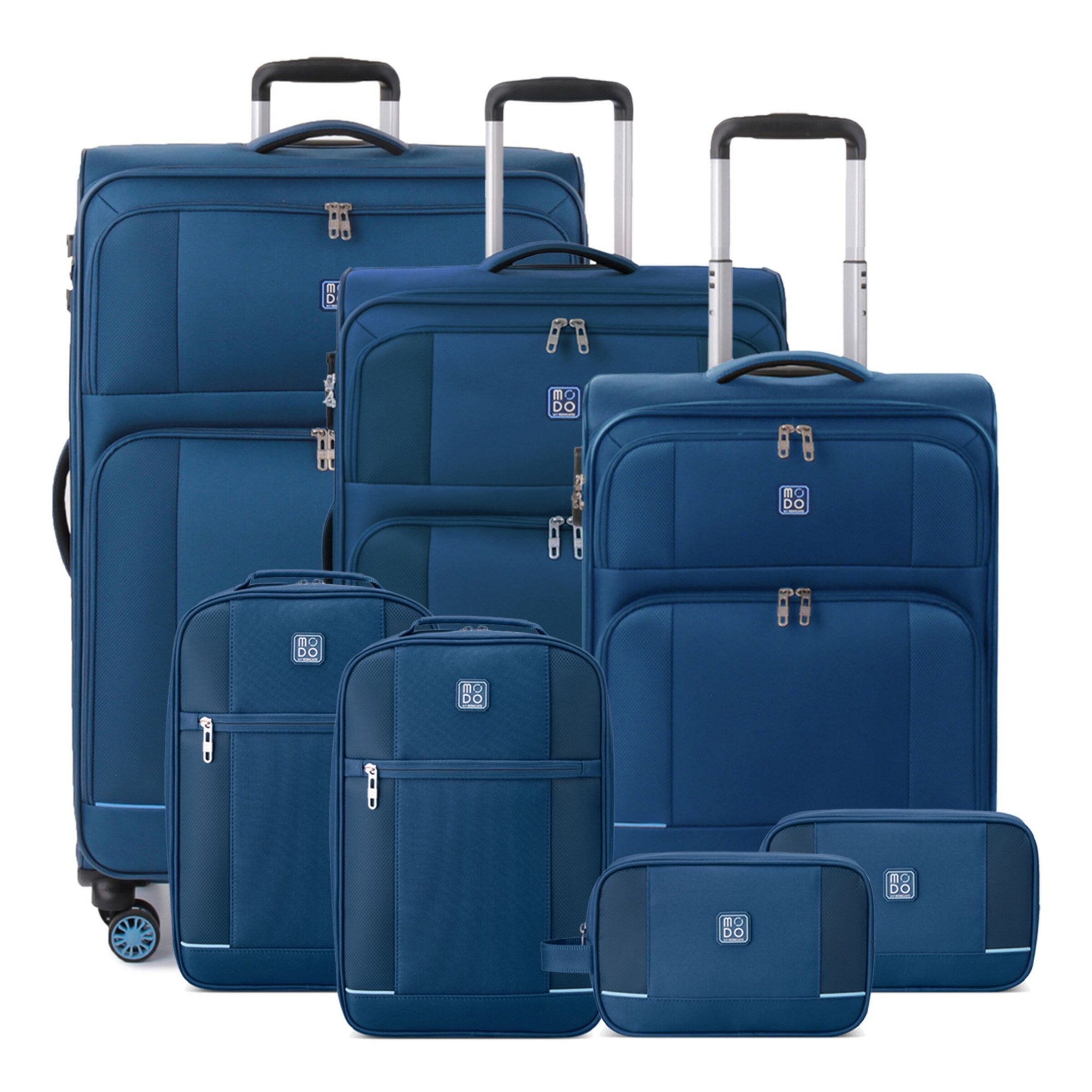 MODO by Roncato Suitcase Set 'Star 2.0' in Blue: front