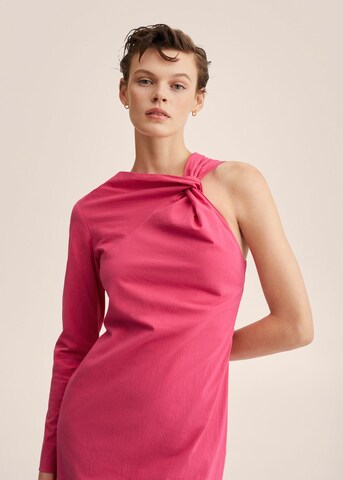 MANGO Kokteilové šaty 'Lina' - ružová