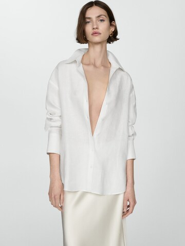 MANGO Blouse 'Samari' in White: front