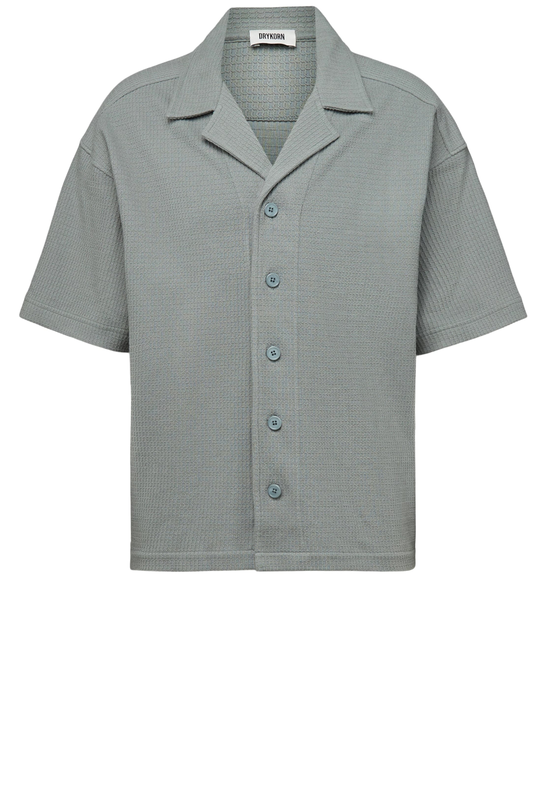 DRYKORN Comfort fit Button Up Shirt 'Basiil' in Grey: front