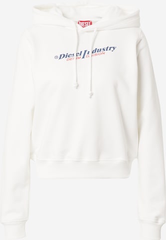 DIESEL Sweatshirt 'REGGY' in White: front