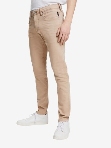 ESPRIT Slimfit Jeans in Beige