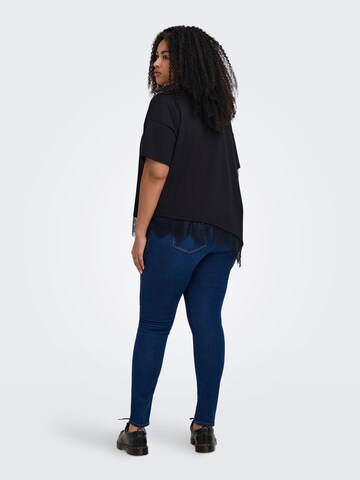 ONLY Carmakoma Skinny Jeans 'CARSnow' in Blauw