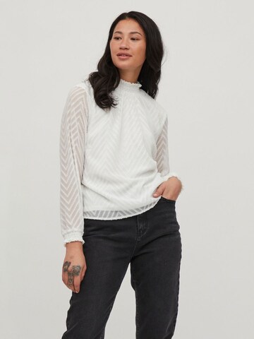 Vila Petite Blouse in Wit: voorkant