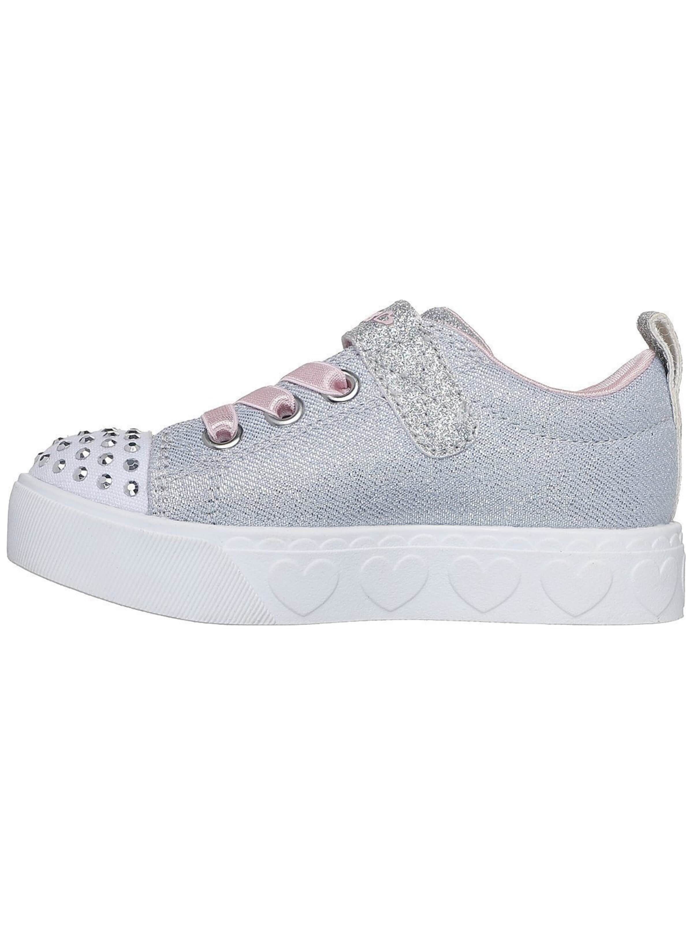 SKECHERS Sportschoen 'Heart Steps - Shimmer Sweetie' in Grijs