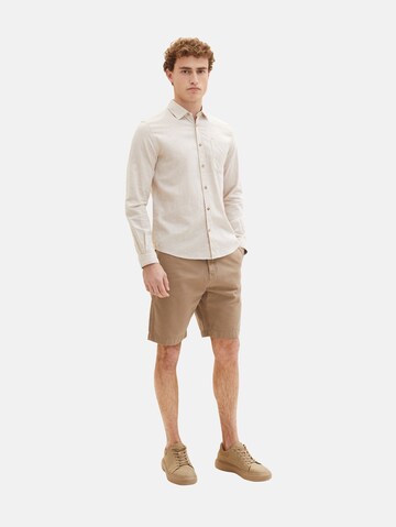 TOM TAILOR Regular Shorts in Beige